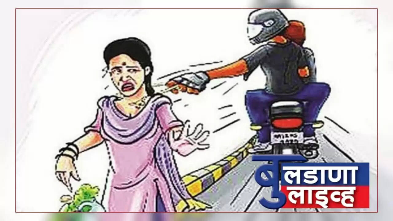शेगाव मध्ये मंगळसूत्र हिसकावून चोरी